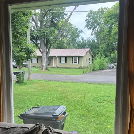 Repaired window glass after Window Rescue Co. fixed it